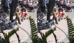 Tài xế xe máy liều lĩnh 'thông chốt', suýt tông trúng CSGT