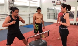 Diễn viên chuyên cảnh 'nóng' Thùy Anh rách tay, bầm dập khi đóng phim với Karik