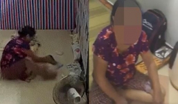 Phẫn nộ clip giúp việc hết tát rồi quăng bé gái vì không chịu uống sữa