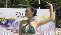 Á hậu Kiều Loan trình diễn Swimsuit gây ấn tượng tại Hoa hậu Hoà bình Quốc tế 2019