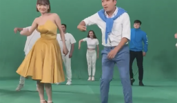 Nhã Phương khoe khéo vòng một, 'quẩy' nhiệt tình bên ông xã Trường Giang