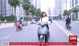 Báo Mỹ chọn xe máy điện VinFast là biểu tượng giao thông xanh ở Hà Nội