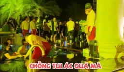 Trấn Thành đại náo đám cưới Đông Nhi, đẩy cả showbiz xuống hồ bơi