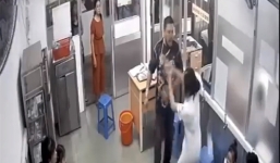 Công an làm việc với ông bố bệnh nhi tát nữ điều dưỡng chấn thương quai hàm