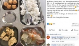 Suất cơm 20.000 đồng bị tố lèo tèo vài miếng đậu và cá viên: Hiệu trưởng nói gì?
