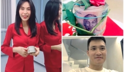 Tặng vợ xấp tiền trong ngày sinh nhật, Công Vinh bị truy vấn vì giấu 'quỹ đen'