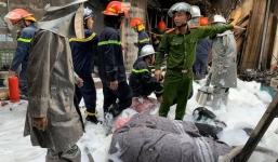 Hà Nội: Xe chở gas bất ngờ bốc cháy kèm nhiều tiếng nổ, cả khu phố bỏ chạy