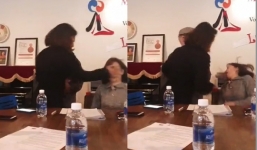 Nữ phụ huynh tát hiệu trưởng trong cuộc họp lên tiếng