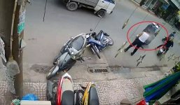 Trộm xe bất thành, 'xế tặc' xịt hơi cay vào mặt chủ nhà để bỏ chạy