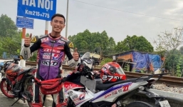 Cục CSGT phạt phượt thủ 'nổ' chạy xe máy từ TP.HCM tới Hà Nội hết hơn 19 giờ