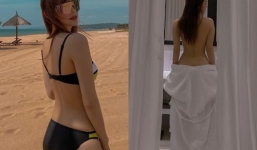 Minh Hằng khoe ảnh bán khỏa thân táo bạo khiến fan 'suýt ngất'