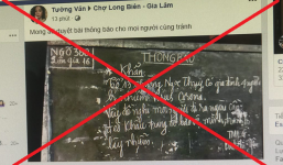 Xử lý người viết lên bảng tin tổ dân phố 'Hà Nội có 4 người nhiễm virus Corona'
