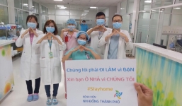 Dịch Covid-19: Lan toả thông điệp 'Chúng tôi đi làm vì bạn, hãy ở nhà vì chúng tôi'
