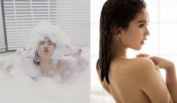 Ở nhà tránh dịch, Ngọc Trinh lại đãi fan bằng loạt ảnh chốn riêng tư