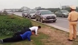 CSGT để tài xế chống đẩy để chứng minh không mắc Covid-19 bị phê bình