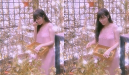 Diện đầm ngủ đứng giữa khu vườn thơ mộng, Elly Trần bị fan nhắc khéo quên nội y