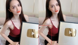 Hương Giang lộ khuyết điểm không thể sửa khi khoe nút vàng Youtube
