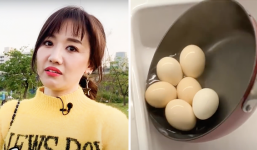 Trấn Thành 'nuốt 18 cuốn từ điển' nhưng Hari Won vẫn hack não fan với clip luộc trứng