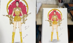 Trang phục dân tộc '7 sổ đỏ' để Khánh Vân thi Miss Universe 2020 gây sốc