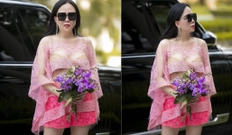 Bạn gái Quách Ngọc Ngoan 'chơi lớn' khi diện mốt xuyên thấu ra đường