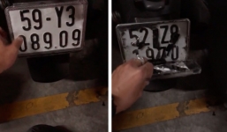 Thủ đoạn tráo xe cực kì ma mãnh tại chung cư khiến người xem xôn xao 