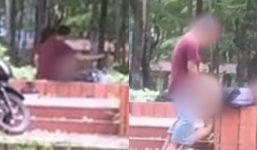 Hà Nội: Cặp đôi vô tư hành sự trong công viên lúc sáng sớm khiến nhiều người bức xúc