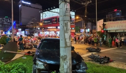 Lời khai của nữ tài xế trẻ lái 'xế hộp' Camry lùa hàng loạt xe máy ở TP.HCM