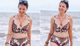 Lần hiếm hoi khoe ảnh gợi cảm ở tuổi 41, bà xã Phạm Anh Khoa lộ nhiều hình xăm cá tính