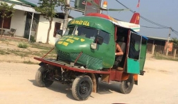 'Chuyên cơ mặt đất' tự chế gây náo loạn đường phố ở Nghệ An