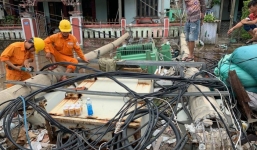616 cột điện gãy đổ do bão số 5: EVN miền Trung công bố nguyên nhân