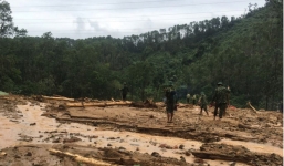 Vụ sạt lở làm 30 người mất tích: Không còn dấu vết của Trạm kiểm lâm 67 - nơi đoàn cứu hộ dừng chân