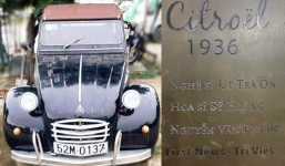 Xe Citroel cổ của 'ông hoàng cải lương' được mang đấu giá để ủng hộ đồng bào miền Trung