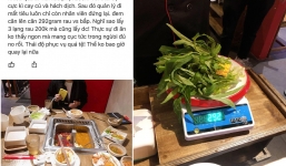 Nữ thực khách tức ghẹn họng vì đi ăn buffet không được gọi món thoải mái còn bị phạt 200k vì bỏ ăn rau