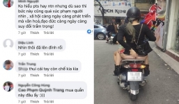 Cô gái quên mặc quần, vô tư ngồi xe máy dạo phố khiến dân tình nóng mắt