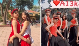 Bị lừa mặc váy, nam sinh trở thành tâm điểm trong tiết mục múa chào mừng ngày Nhà giáo Việt Nam