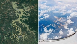 Dòng sông ở Việt Nam nhìn như chú rồng khổng lồ trên Google Maps