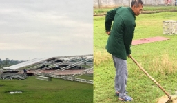 Công Phượng chi 800 triệu đồng thuê rạp cưới, ông Bảy tất bật dọn dẹp mặt bằng