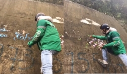  Trổ tài 'họa sĩ' không đúng chỗ còn đòi thả tim, nam thanh niên bị dân mạng giáo huấn