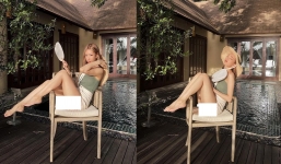 Min tung loạt ảnh thả dáng gợi cảm bên hồ bơi, dân tình réo tên Trần Đức Bo