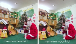 Thuê hẳn một ông già Noel 'pha ke' về để tặng quà cho các cháu, trường mầm non nhận về cái kết không thể cứu vãn