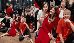'Gia đình văn hóa' của showbiz Việt tề tựu đón Giáng sinh, mẹ bỉm sữa Đông Nhi chiếm trọn spotlight