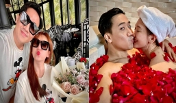 Trấn Thành khoe ảnh 'phát cẩu lương' ướt át với Hari Won trong bồn tắm khiến dân tình ghen tỵ