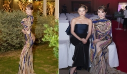 Diện lại chiếc đầm tai tiếng đi sự kiện, Quỳnh Nga vẫn chiếm sóng nhờ thần thái kiêu sa