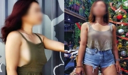 Bà mẹ diện áo xuyên thấu phơi bày vòng một đi khắp Sài Gòn đã đạt được mục đích