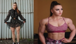 Búp bê người Nga sở hữu gương mặt xinh như thiên thần nhưng body lực điền khiến ai cũng e dè