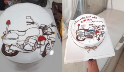 Biết khách đặt đam mê xe cộ, chủ tiệm bánh sinh nhật có tâm tạo nên siêu phẩm có 1-0-2