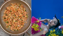 'Ngọc nữ' Hà Tăng trổ tài làm món bình dân nhìn ngon hết nấc khiến ai cũng xuýt xoa