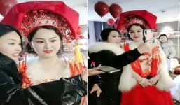 Cụ ông 80 tuổi ngồi xe lăn vẫn cưới được vợ xinh đẹp kém 42 tuổi khiến nhiều người ghen tỵ