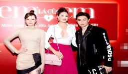 Trang Trần khiến nhiều người thót tim khi 'quên' đóng cúc áo trong sự kiện ra mắt phim