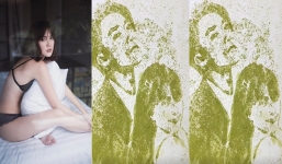 'Phù thuỷ hoạ sĩ' vẽ Hải Tú bằng trà xanh rồi hô biến thành Tùng - Trâm khiến dân mạng trầm trồ